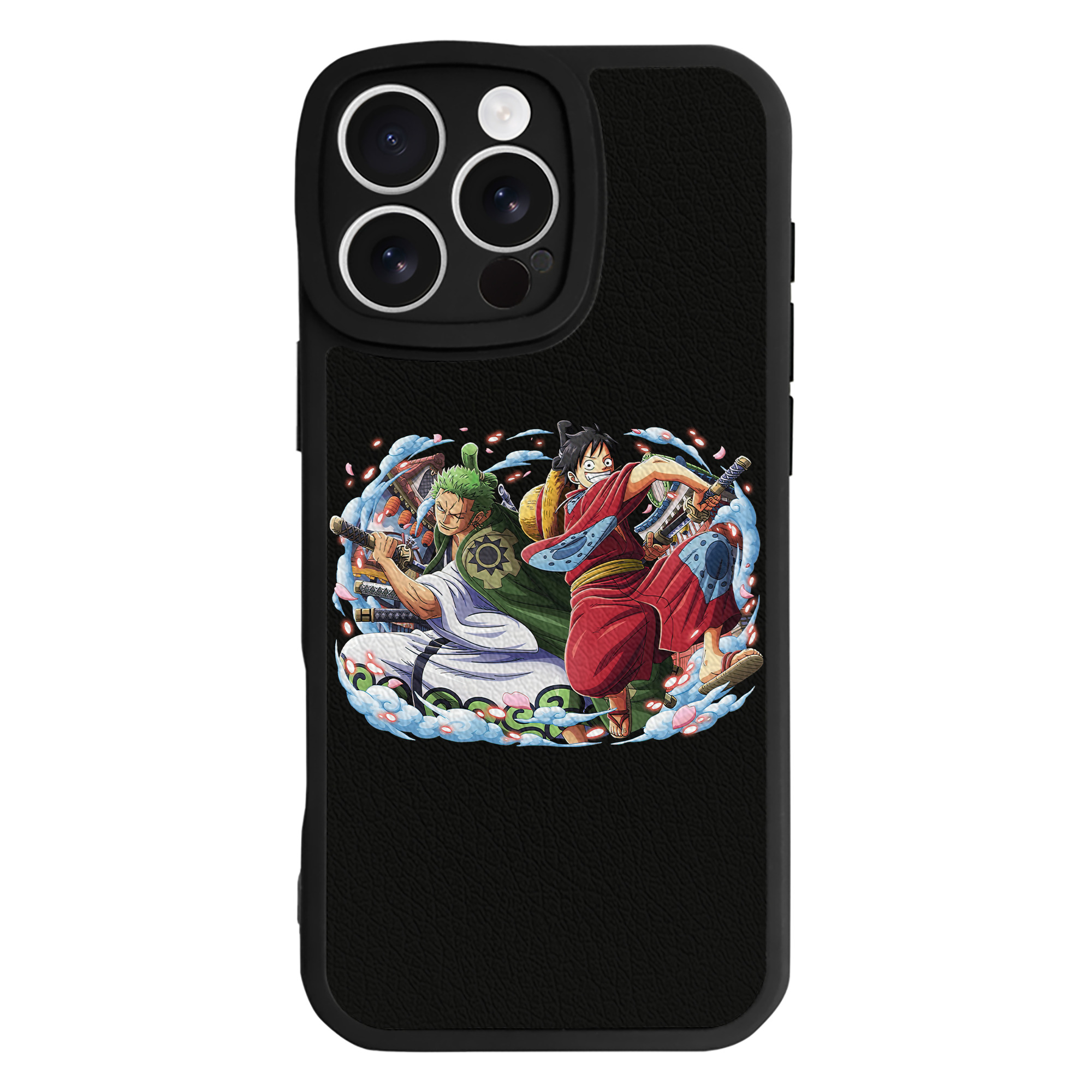 （画像用） ワンピース モンキー・D・ルフィ ONE PIECE Monkey D. Luffy 【iPhone 16シリーズ対応】シリコンスマホケース（レザー調） 材質：シリコン